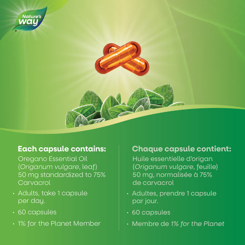 Nature's Way Oregano Oil, 60 Vcaps