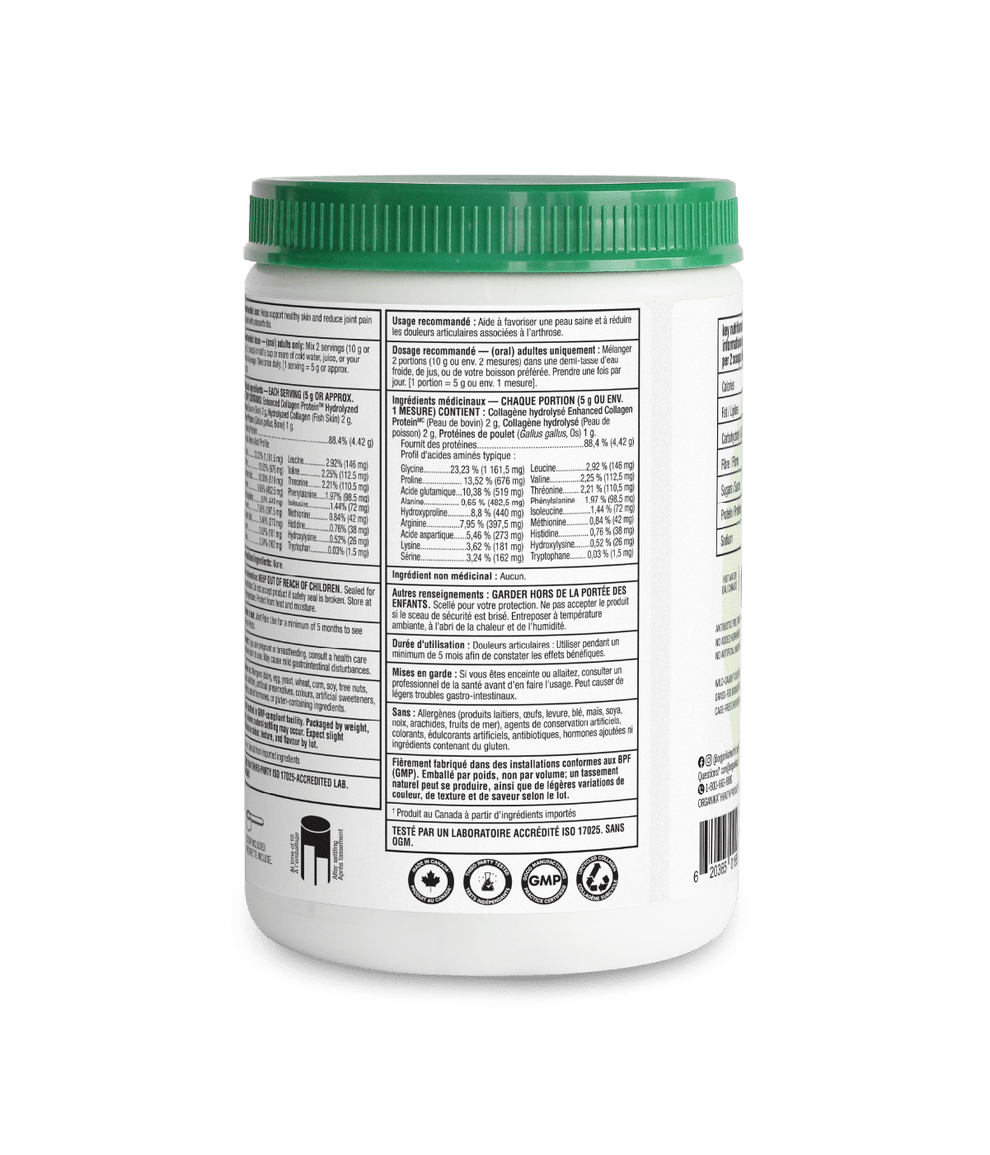 6x Organika Full Spectrum Collagen Type 1, 2, 3, 250g Bundle