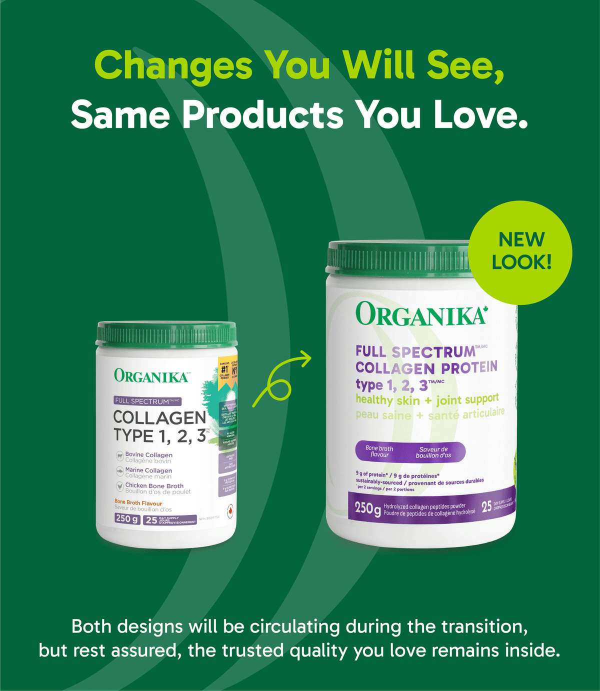 6x Organika Full Spectrum Collagen Type 1, 2, 3, 250g Bundle