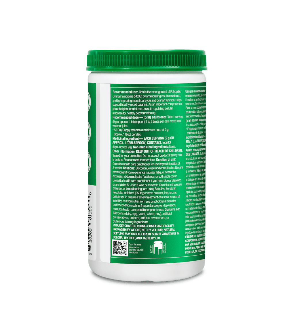 [优惠组合] 6瓶 X Organika 肌醇补充粉剂，500mg, 500克 (支持女性激素和情绪平衡以及卵巢功能)