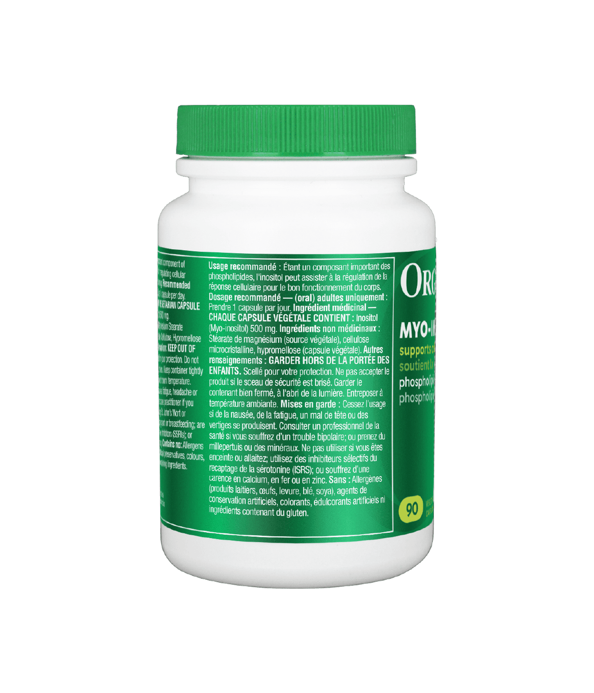 6x Organika Inositol (Myo-Inositol) 500mg 90 vegetarian capsules Bundle