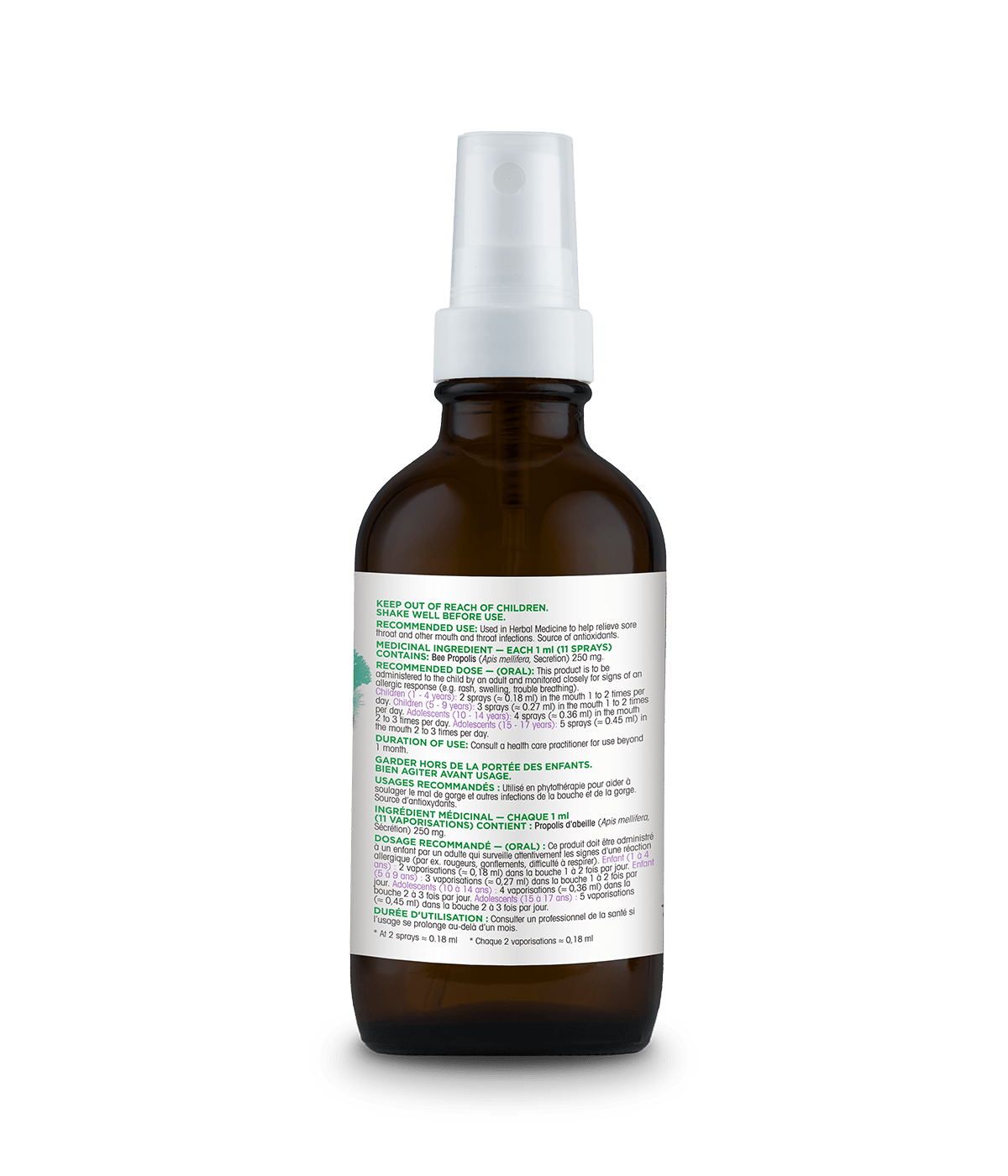 【clearance】Organika Bee Propolis Spray with Elderberry 30 ml