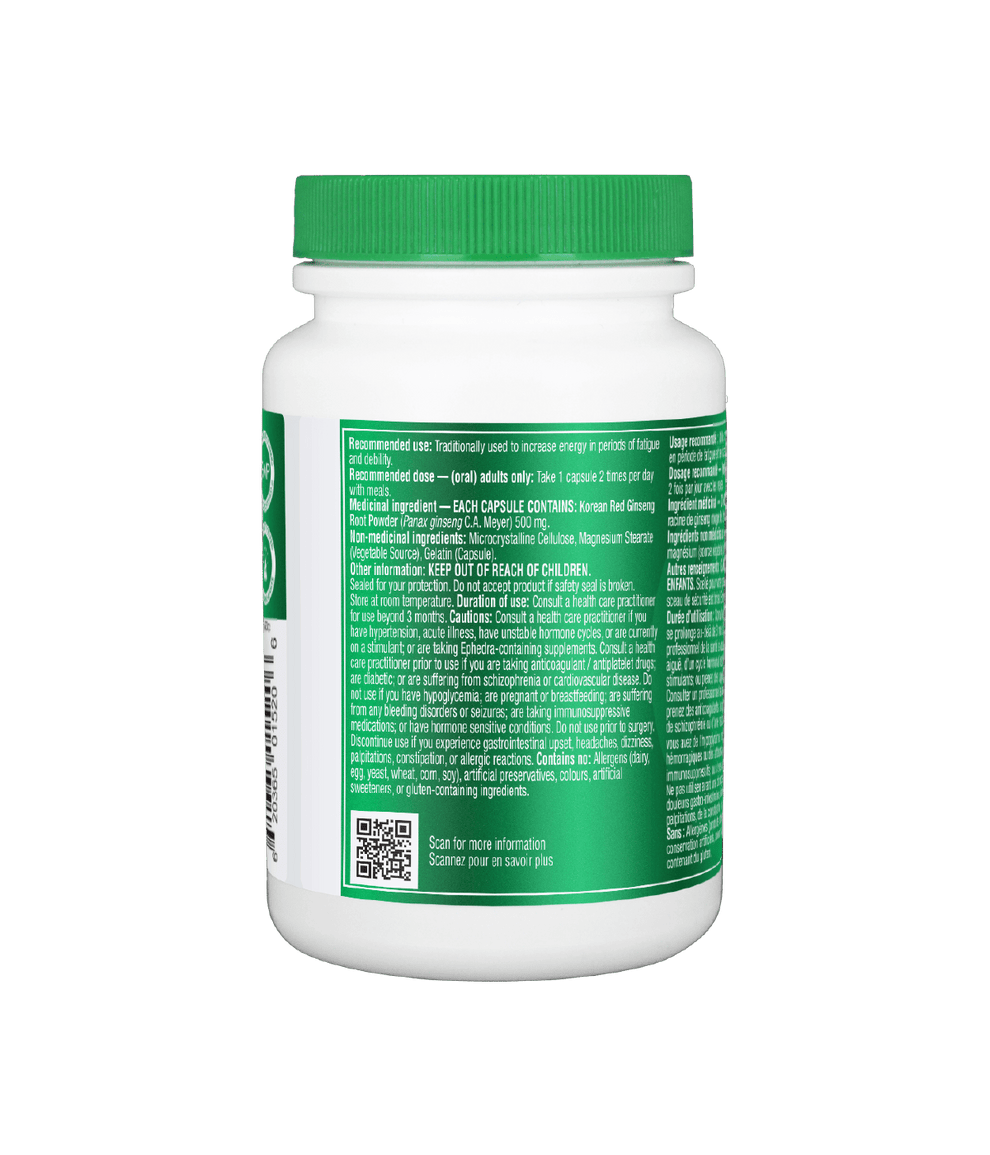 [優惠組合] 6瓶x Organika 韓國紅參（提高能量/免疫力） 500mg， 200 粒膠囊