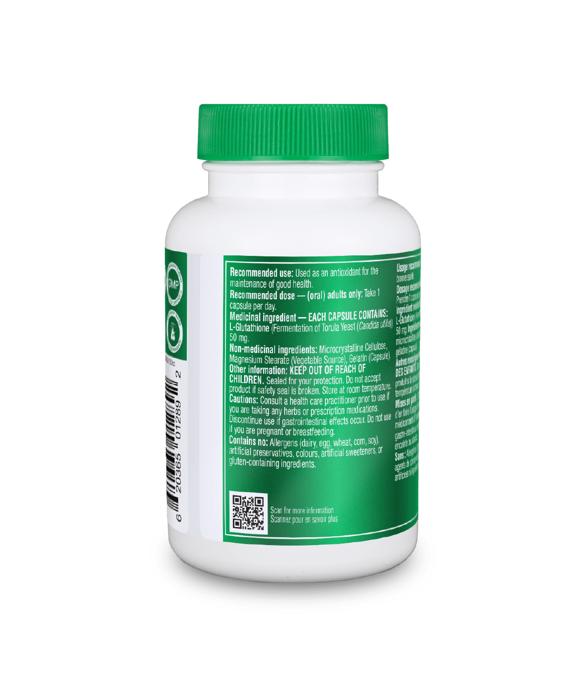 6x Organika L-Glutathione 50 mg 100 capsules Bundle