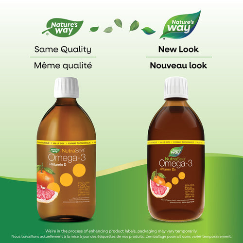 NutraSea+D Omega-3+ Vitamin D, Grapefruit Tangerine, 500mL