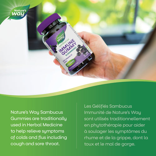 【clearance】Nature's Way Sambucus Immune Support, Original Gummies, 60 gummies Exp: 4/30/2027