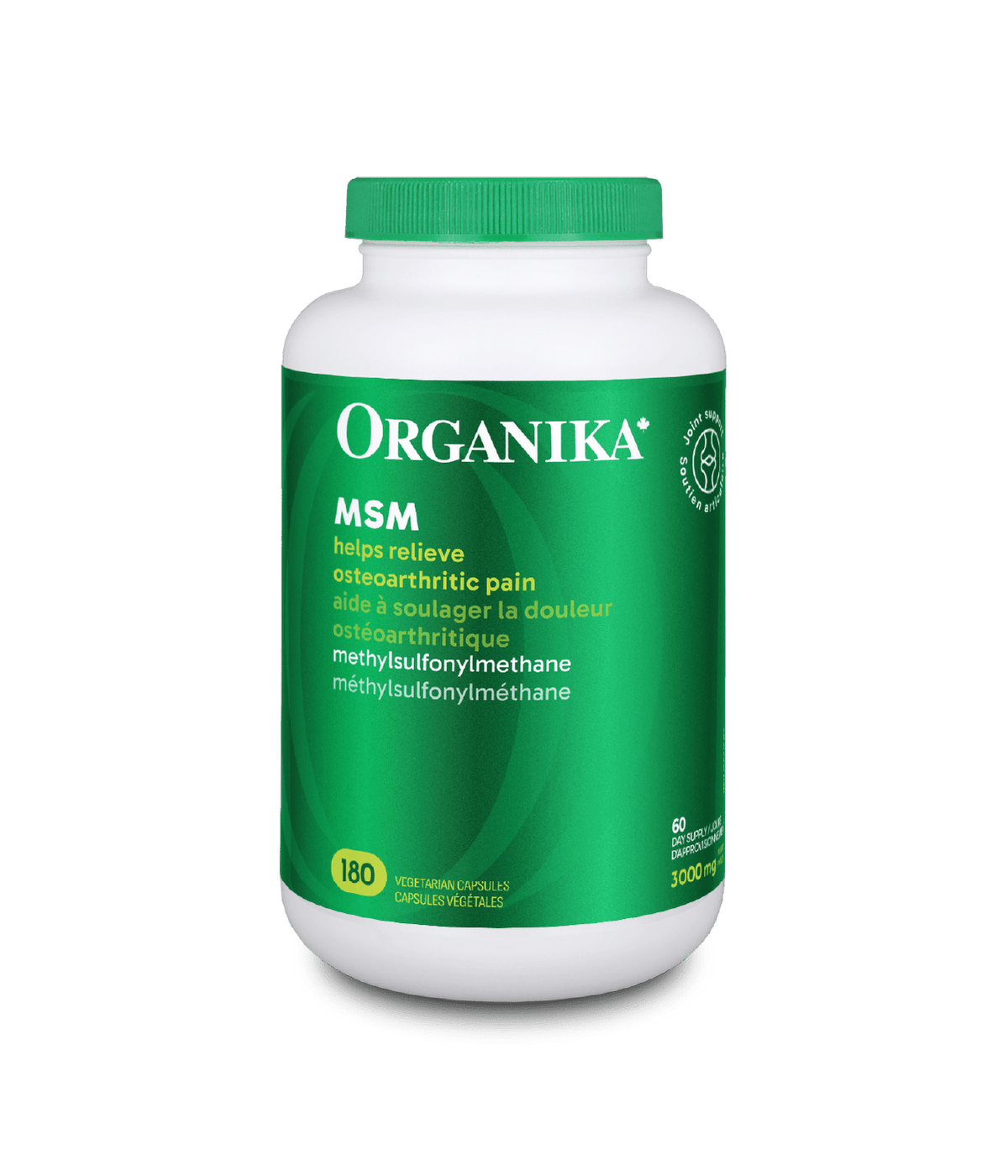 6x Organika MSM (Methyl-Sulfonyl-Methane) 1000 mg 180 veg capsules Bundle