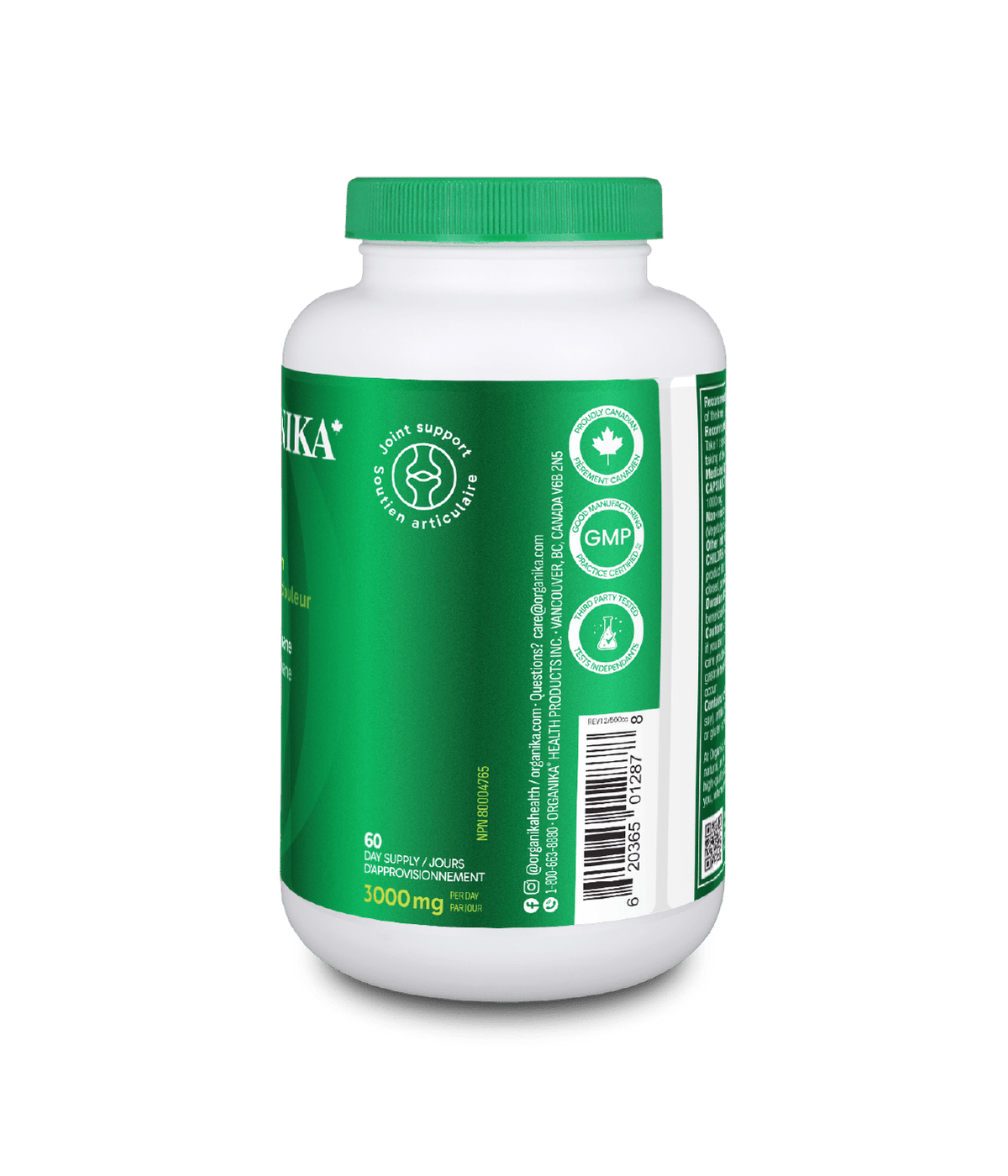 6x Organika MSM (Methyl-Sulfonyl-Methane) 1000 mg 180 veg capsules Bundle
