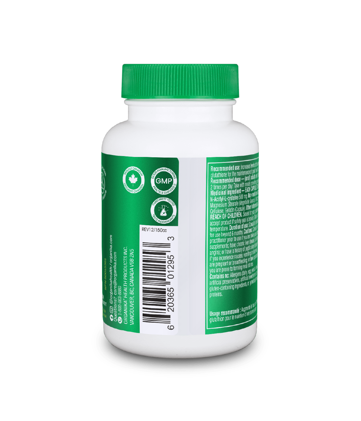 6x Organika NAC (N-Acetyl-L-Cysteine) 500 mg 90 Capsules Bundle