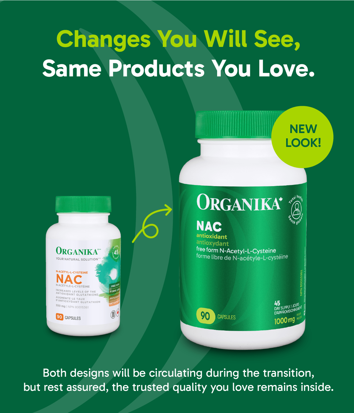 6x Organika NAC (N-Acetyl-L-Cysteine) 500 mg 180 Capsules Bundle