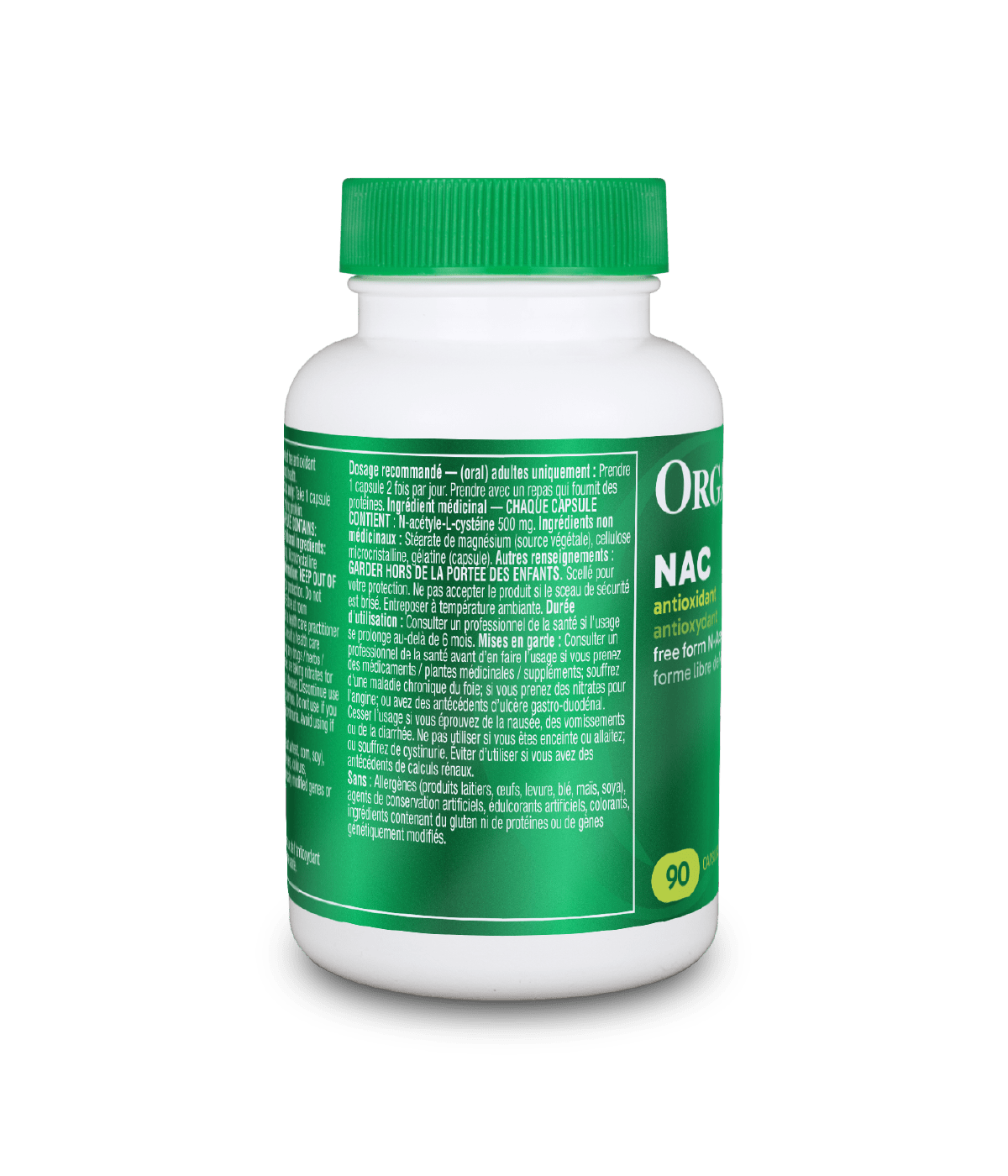 6x Organika NAC (N-Acetyl-L-Cysteine) 500 mg 90 Capsules Bundle