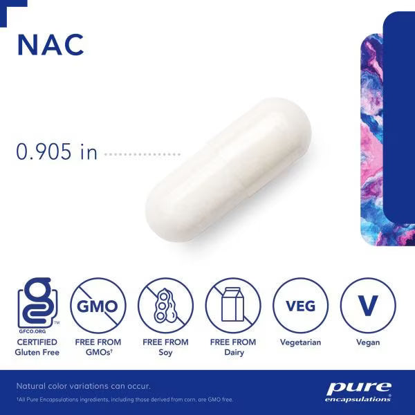 Pure Encapsulations, NAC, 900mg, 120 Capsules