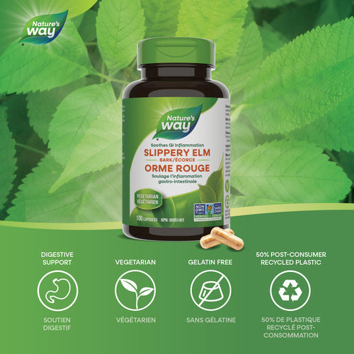 Nature's Way 赤榆皮 鎮定止瀉膠囊，100顆