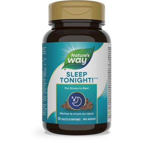 Nature's Way Sleep Tonight! dietary supplement bottle with 28 tabs