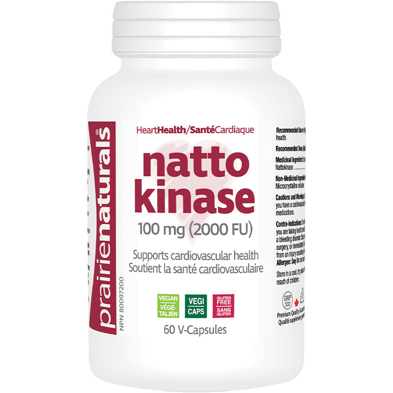 Prairie Naturals Nattokinase 60 vegetarian capsules
