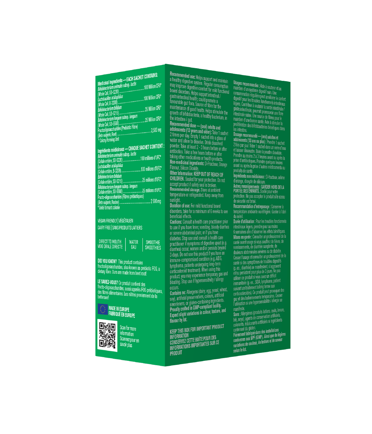 6x Organika Probiotic + Prebiotic Powder, 3g x 14 sachets Bundle