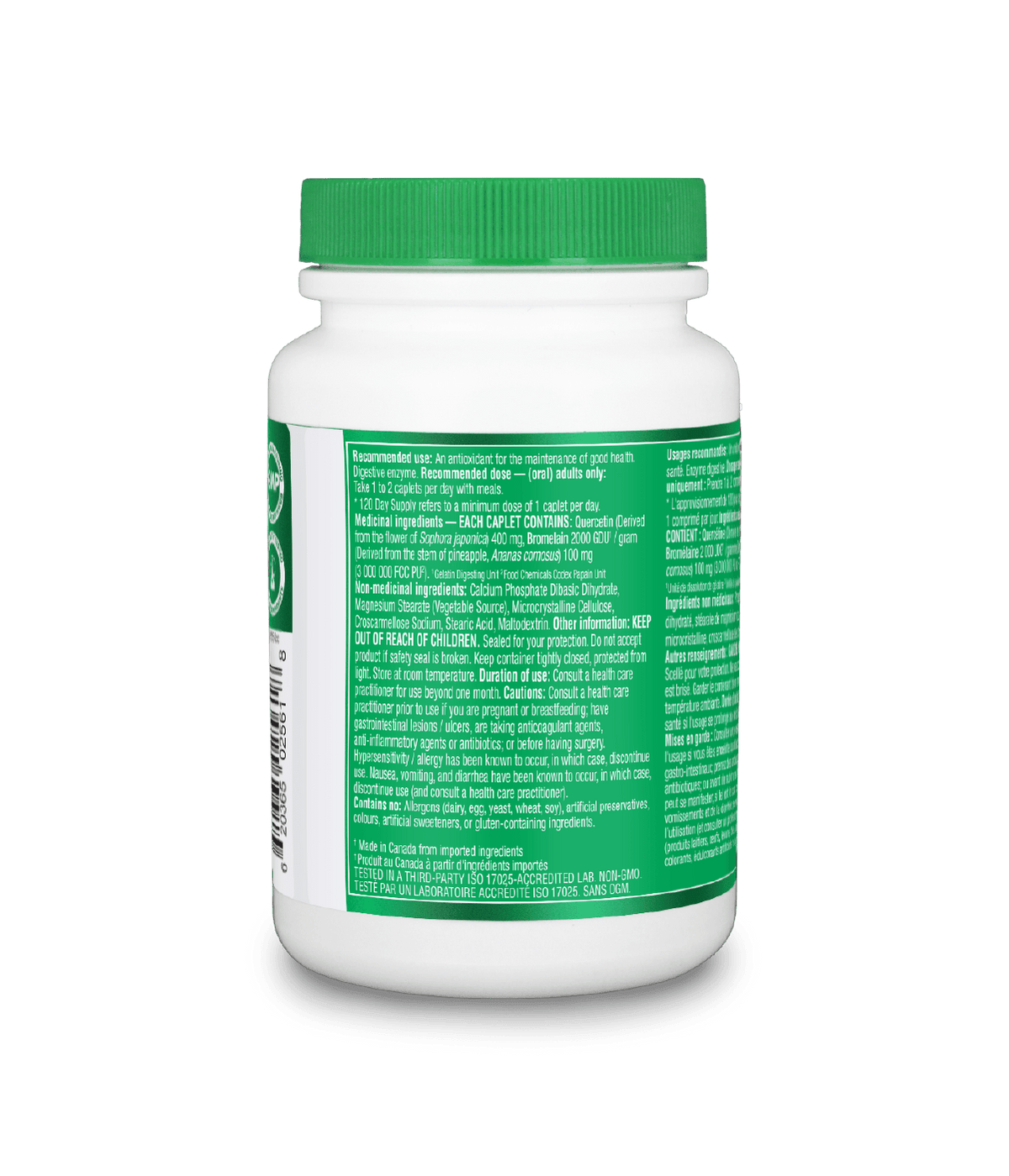 6x Organika Quercetin with Bromelain 500mg 120 caplets Bundle
