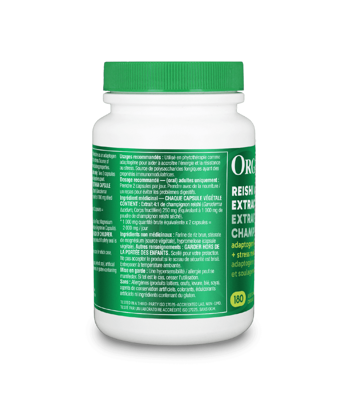 6x Organika Reishi Mushroom 250 mg 180 capsules Bundle