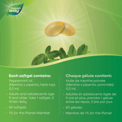 Nature's Way Pepogest™ Peppermint Essential Oil 60 softgels