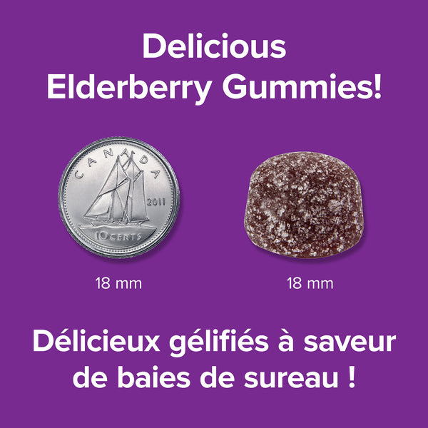 Webber Naturals Collagen30® Bioactive Collagen Peptides™ 2500 mg Elderberry 110 Gummies size 18 mm
