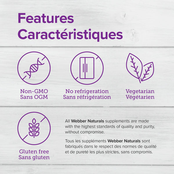 Webber Naturals Probiotic Max IBS Support 30 Billion,t, 45 Vegetarian Capsule