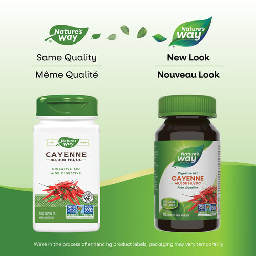 Nature's Way Cayenne 40,000 HU 450mg 100 caps