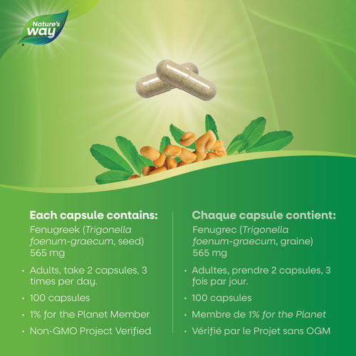 Nature's Way Fenugreek Seed, 100 caps