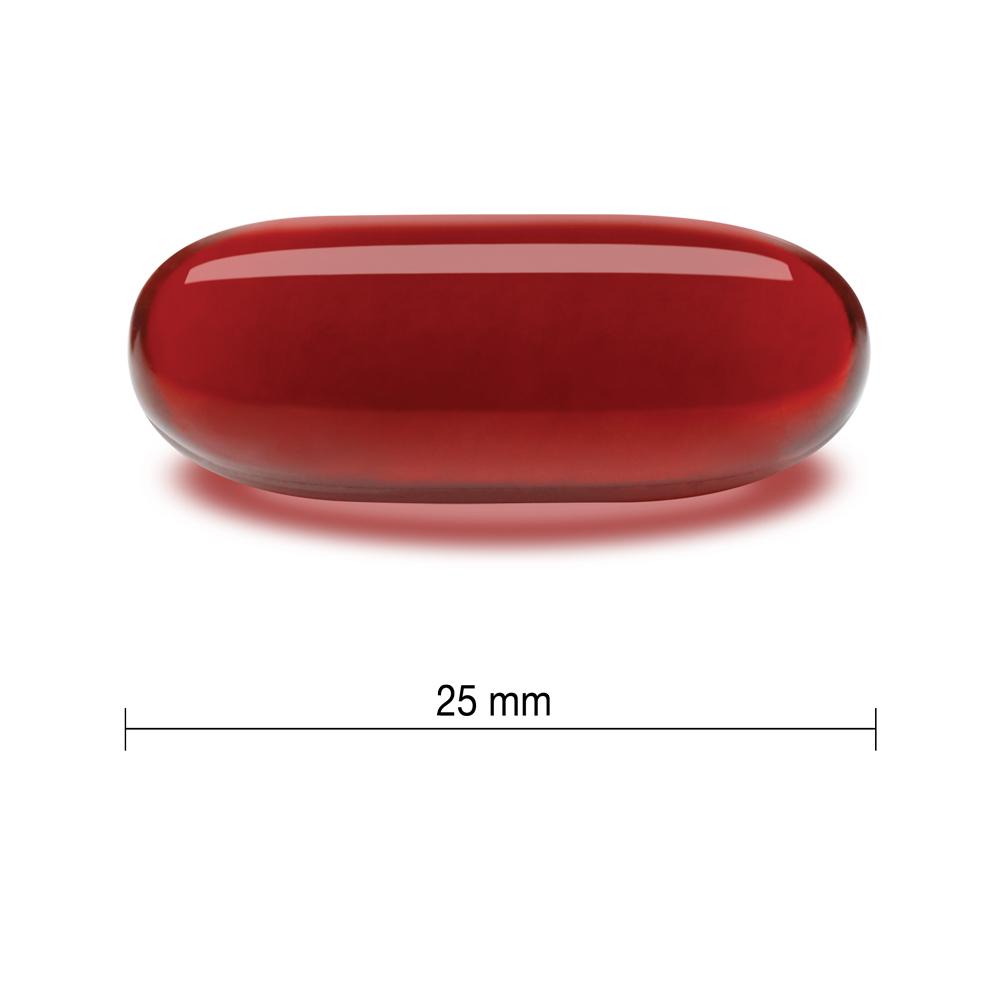 健美生 Jamieson Omega Complete™ Ultra Strength Super Krill 1000 mg, 30 softgels photo of softgel size 25 mm length