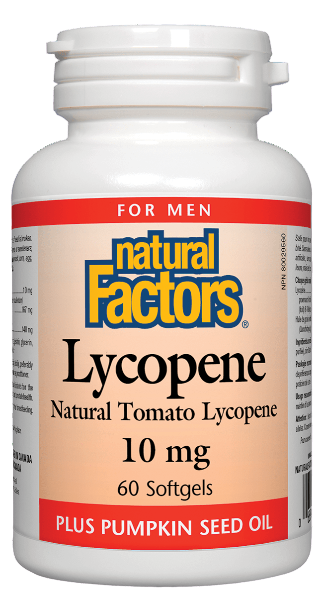 然自自然 Natural Factors Lycopene, 10 mg, 60 softgels