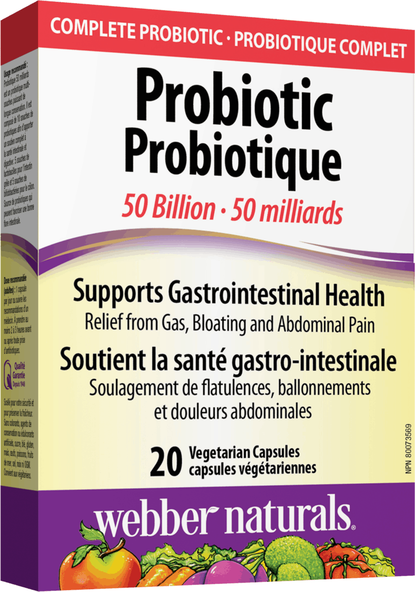 Webber Naturals 益生菌500亿，20粒素食胶囊