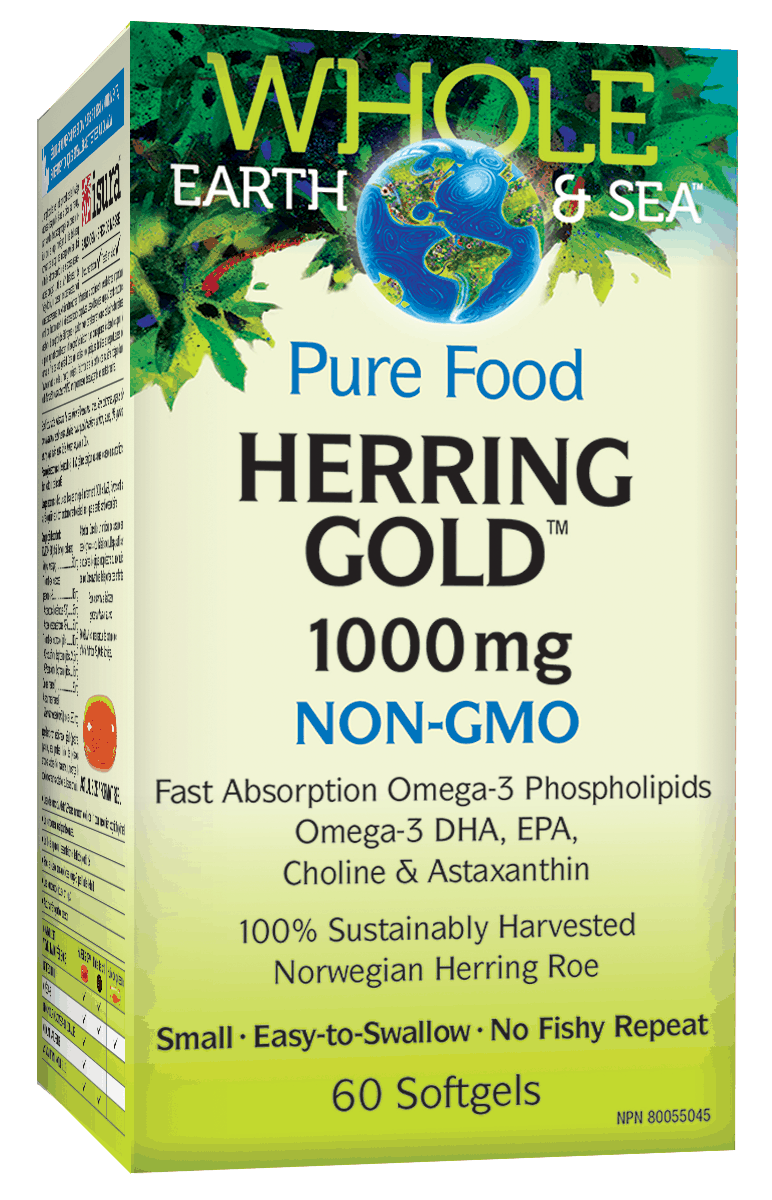 NF Whole Earth & sea Herring Gold Omega-3 ,1000 mg (60 softgels)