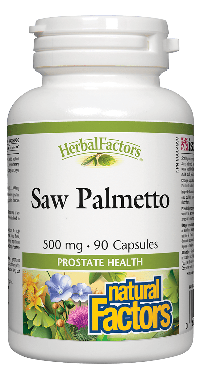 Natural Factors Saw Palmetto 500 mg 90 capsules