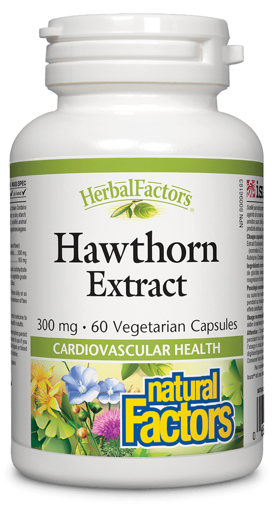 Natural Factors 心血管健康山楂萃取 300毫克，60粒素食膠囊
