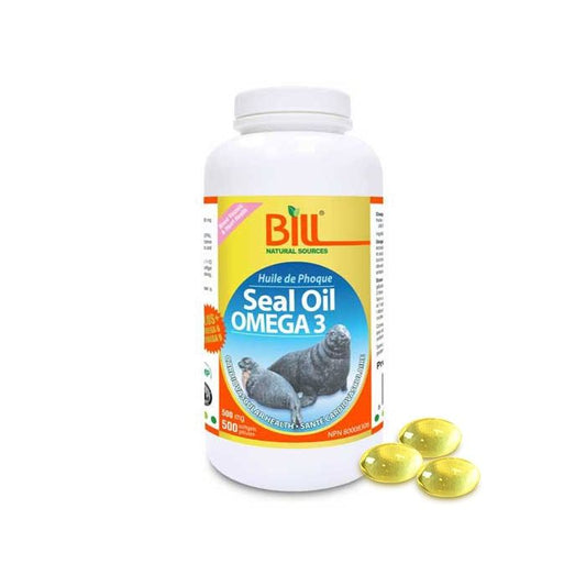Bill Naturals Seal Oil Omega-3 500mg 500 softgels