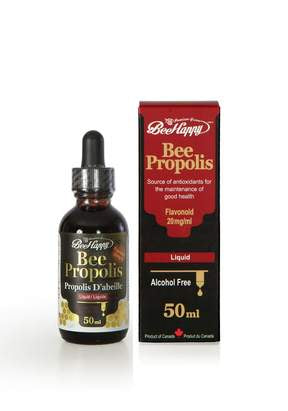 Bee Happy Propolis Tincture w/ 20mg Flavonoid 50 ml alcohol free