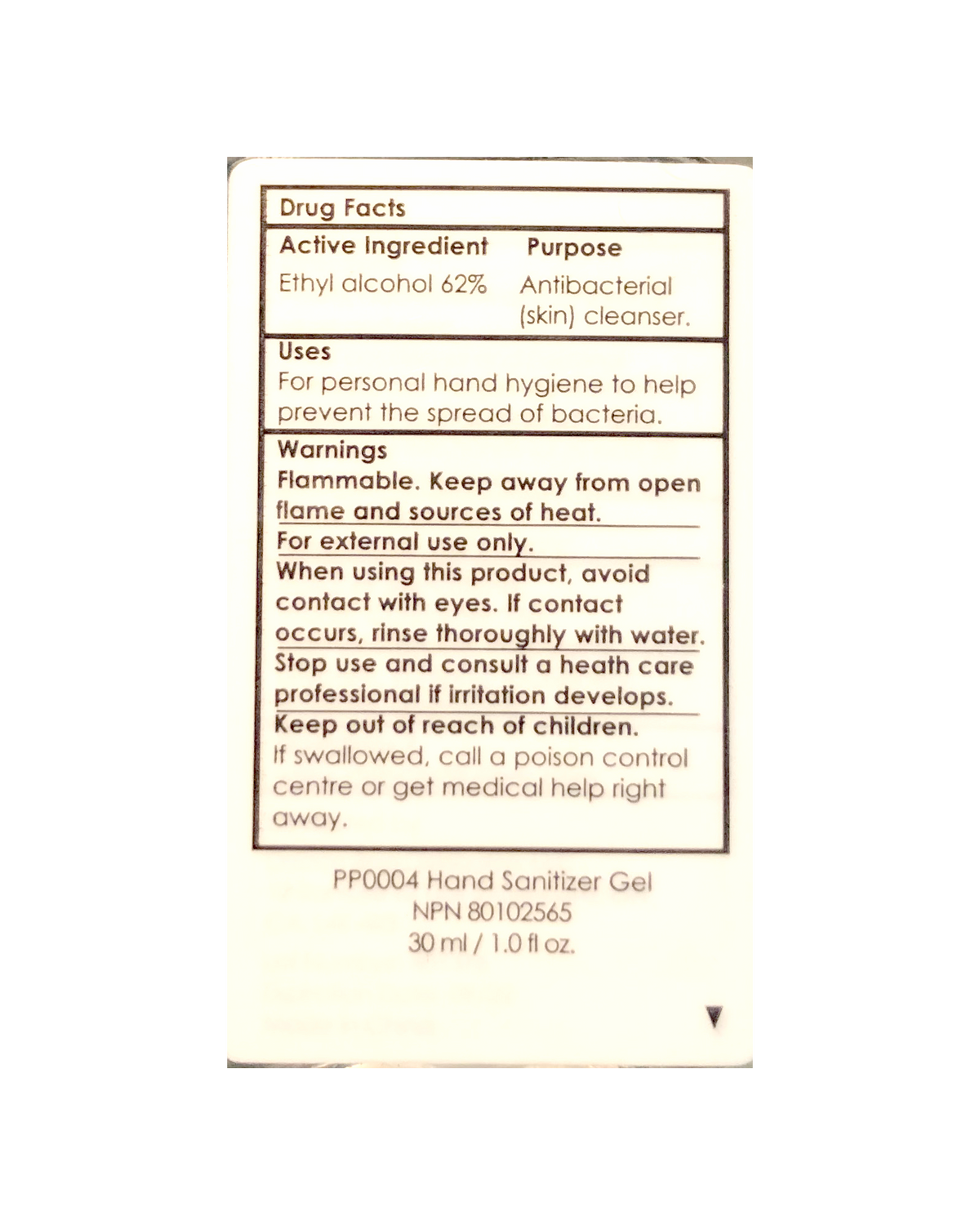 [$25 or more] Hand Sanitizer Gel 30 ml / 1 oz,