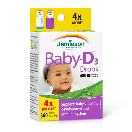 Jamieson Baby-D, 400IU, 360 Drops  健美生