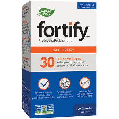 Nature’s Way fortify Age 50+ Probiotic, 30 Billion CFU Canadian