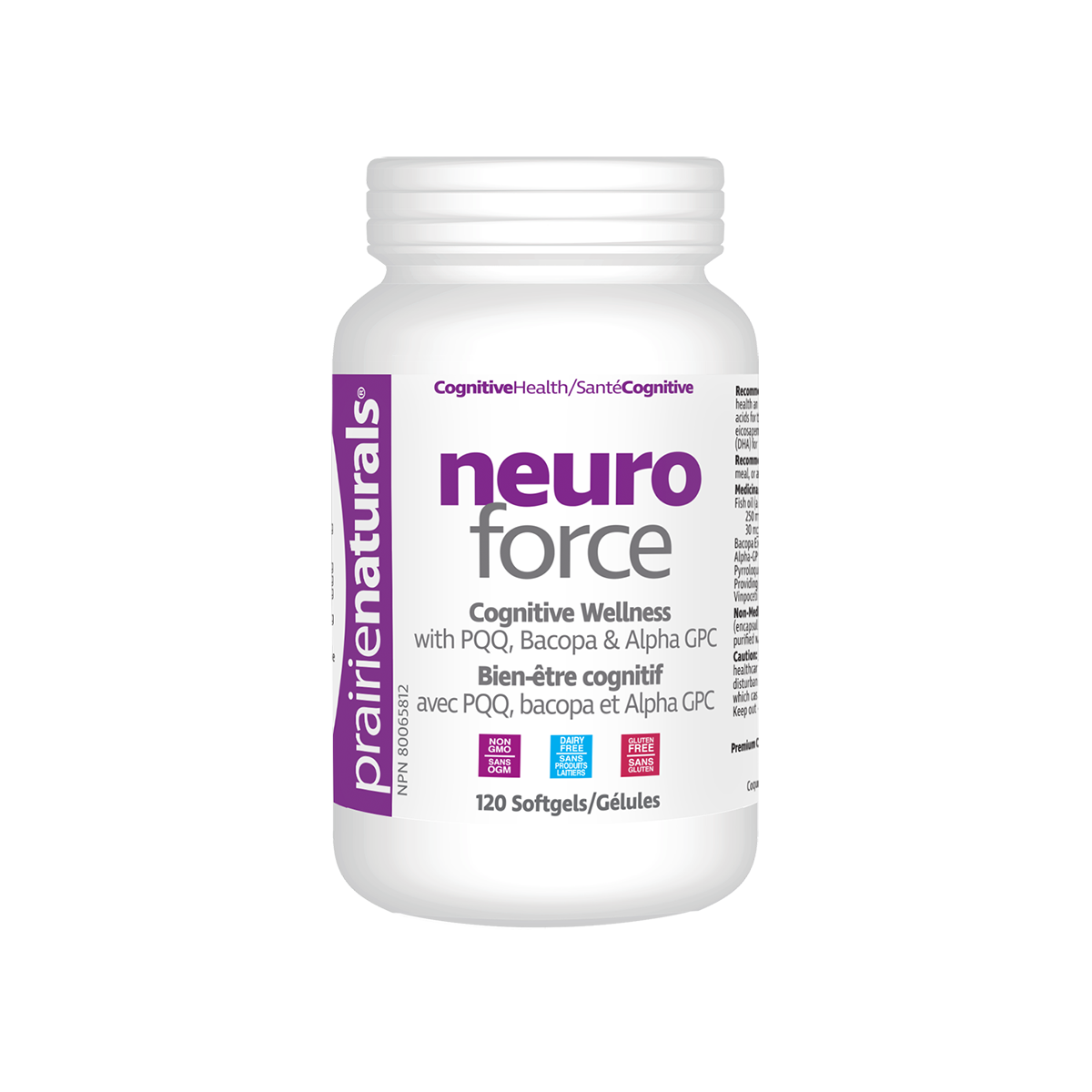 Prairie Naturals Neuro-Force Cognitive Wellness 120 softgels
