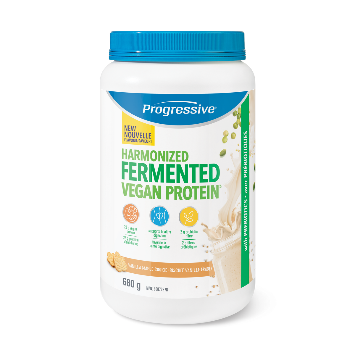 Progressive Fermented Vegan Protein Vanilla Maple Cookie 680g