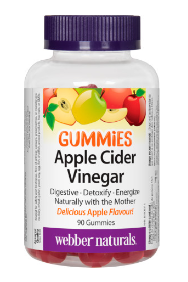 Webber Naturals Apple Cider Vinegar  Apple Flavour 90 gummies