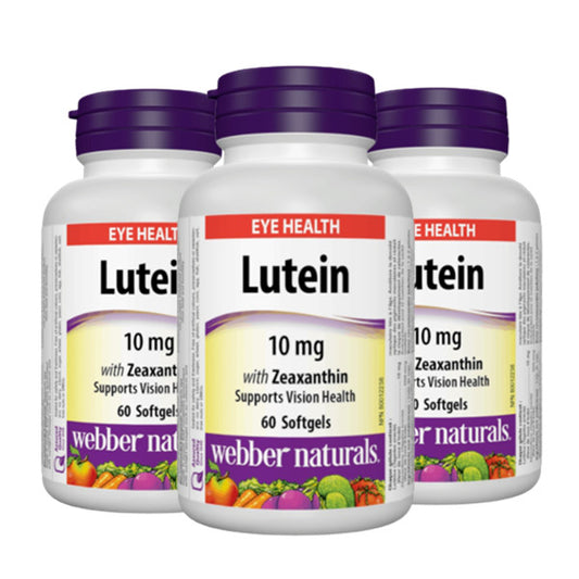 [優惠組合]3瓶 x Webber Naturals 葉黃素，10毫克, 60顆