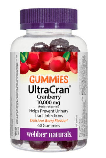 Webber Naturals 蔓越莓萃取（緩解/預防尿路感染） 10,000 毫克，60 粒軟糖