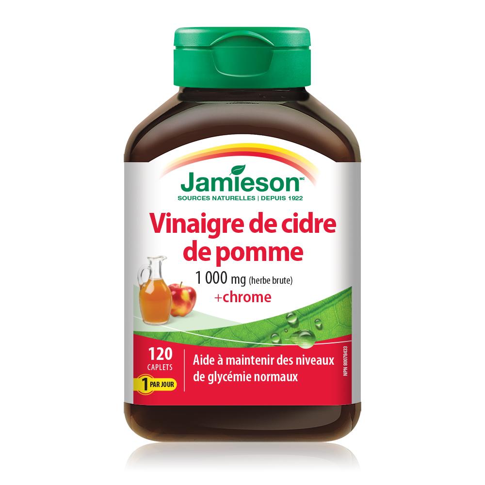 Jamieson Apple Cider with Chromium 120 caplets francais