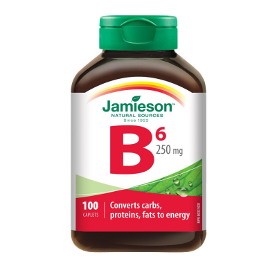 Jamieson B6 250 mg (Pyridoxine) 100 caplets 健美生