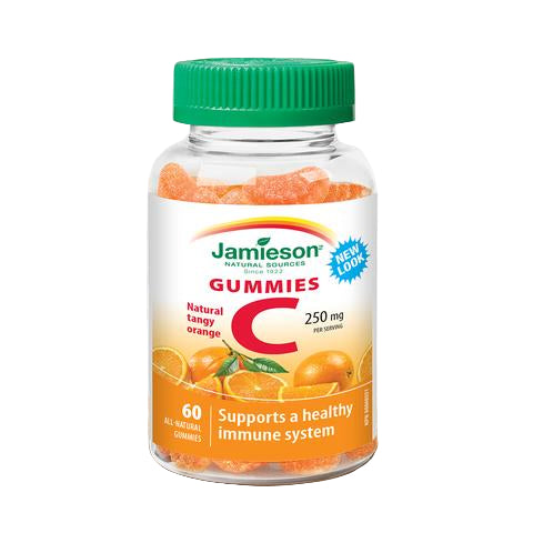 Jamieson Vitamin C Gummies, Tangy Orange  60 gummies