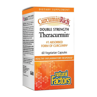 CurcuminRich™ Double Strength Theracurmin™ 60mg,  60 Vegetarian Capsules