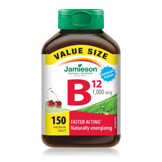Jamieson B12 1000 mcg Sublingual 150 tabs 
健美生