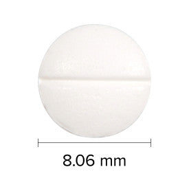 Melatonin Easy Dissolve 3 mg 90 sublingual tablet size is 8.06 mm diameter