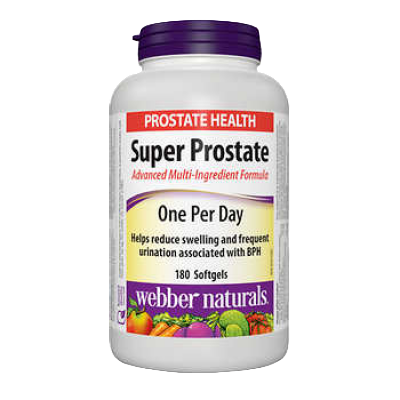 Webber Naturals Super Prostate, Extra Strength, ONE PER DAY FORMULA, 180 Softgels sold by nitvd.com a Canadian Vitamin Store